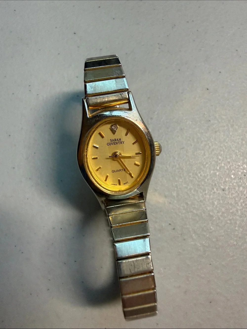 Sarah Coventry Two-Tone Gold and Silver Ladies Quartz Watch